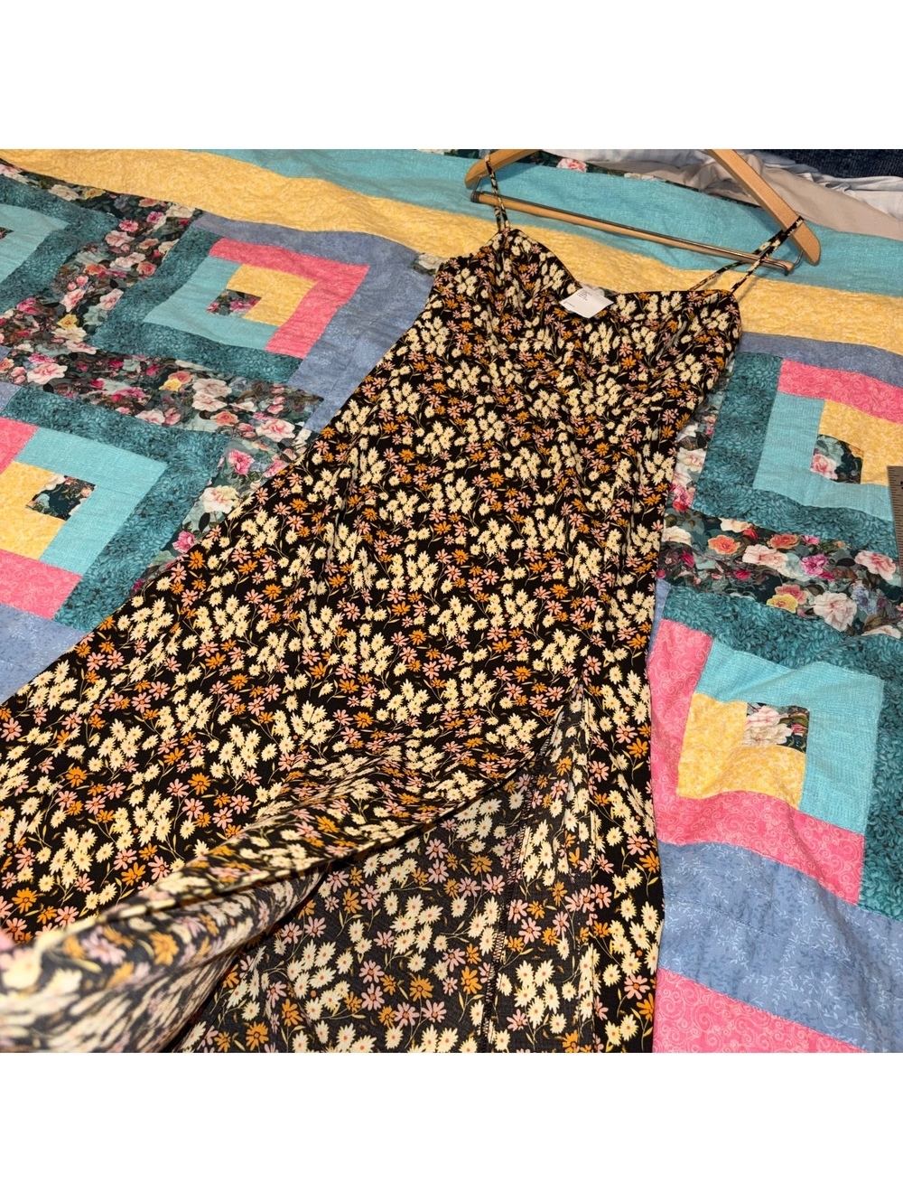 Urban Outfitters NWT Floral Side Slit Small Spaghetti Strap Sun Dress Brand NEW - Picture 6 of 9